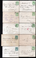 Lot De 14 Entiers Postaux Au Type Sage - Colecciones & Series: PAP