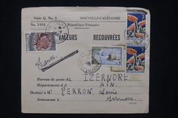 NOUVELLE CALÉDONIE - Enveloppe De Valeurs Recouvrées De Canala En 1964 -  L 95182 - Storia Postale