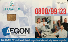 BELGIQUE  -  Privée  - (avec Puce) - AEGON  - 50 BEF - Con Chip