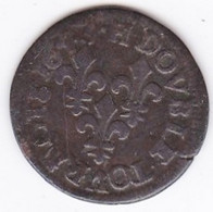 Double Tournois, Type De Warin 1643 H La Rochelle Louis XIII - 1610-1643 Luigi XIII Il Giusto