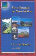 LIBRI 1668 - PARCO NAZIONALE DEI MONTI SIBILLINI - Carta Dei Sentieri (cm.59x92) Al Verso Guide Del Parco - 1^ Ed. 2005 - Toursim & Travels