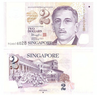 Singapore - 2 Dollars 2021 UNC P. 46 Lemberg-Zp - Singapore