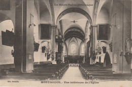 MONTBOZON   70  HAUTE SAONE  CPA  VUE INTERIEURE DE L'EGLISE - Autres & Non Classés