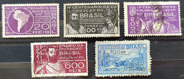 C 41 Brazil Stamp Fundacao Sao Vicente Martim Afonso De Souza Map Indian 1932 2 Circulated - Autres & Non Classés