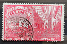 C 57 Brazil Stamp Centenary Vassouras Church Religion 1933 1 Circulated - Sonstige & Ohne Zuordnung