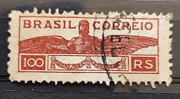 C 64 Brazil Stamp Pro Airports Surcharge Airplane Aviation 1933 2 Circulated - Other & Unclassified