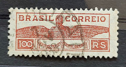 C 64 Brazil Stamp Pro Airports Surcharge Airplane Aviation 1933 10 Circulated - Other & Unclassified