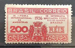 C 111 Brazil Stamp International Sample Fair 1936 3 - Andere & Zonder Classificatie