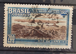 C 117 Brazil Stamp  RadioCommunication Communication Rio De Janeiro 1937 1 Circulated - Autres & Non Classés