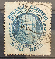 C 125 Brazil Stamp Centenary Foundation Rio Grande Do Sul Militar Silva Paes 1937 1 Circulated - Other & Unclassified