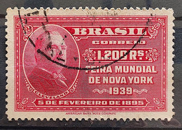 C 141 Brazil Stamp  New York World's Fair President Cleveland 1939 1 Circulated - Other & Unclassified