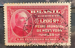 C 141 Brazil Stamp  New York World's Fair President Cleveland 1939 5 Circulated - Altri & Non Classificati