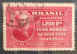 C 141 Brazil Stamp  New York World's Fair President Cleveland 1939 8 Circulated - Other & Unclassified