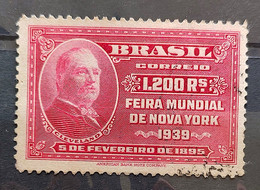 C 141 Brazil Stamp  New York World's Fair President Cleveland 1939 11 Circulated - Other & Unclassified