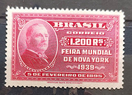 C 141 Brazil Stamp  New York World's Fair President Cleveland 1939 12 - Other & Unclassified
