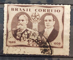 C 145 Brazil Stamp  Marechal Deodoro Da Fonseca E President Getulio Vargas 1939 1 Circulated - Autres & Non Classés