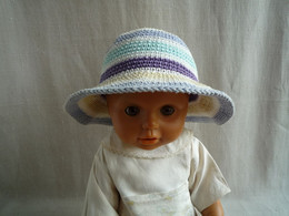 Chapeau Enfant Coton Crochet Couleurs Pastel. - Otros & Sin Clasificación
