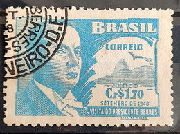 A 68 Brazil Stamp Air President Battle Berres Do Uruguay 1948 Circulated 1 - Sonstige & Ohne Zuordnung