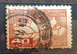 C 178 Brazil Stamp Centenary Discovery Of The Amazon River Map 1943 2 Circulated - Sonstige & Ohne Zuordnung