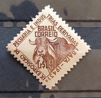 C 185 Brazil Stamp Exhibition Of Livestock And Derivative Industries Bahia Cow Bull 1943 - Other & Unclassified