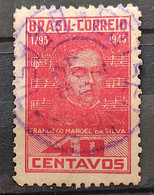 C 204 Brazil Stamp Manoel Da Silva Musica National Anthem 1945 1 Circulated - Andere & Zonder Classificatie