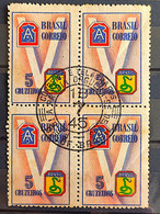 C 210 Brazil Stamp Brazilian Expeditionary Force FEB Militar V Of The Victory Snake 1945 Block Of 4 CPD 2 - Other & Unclassified
