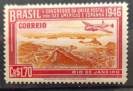 C 217 Brazil Stamp Congress UPAEP Postal Union Of The Americas And Spain Airplane 1946 1 - Other & Unclassified