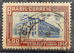 C 220 Brazil Stamp Congress UPAEP Postal Union Of The Americas And Spain Postal Building 1946 1 Circulated - Other & Unclassified