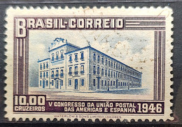 C 221 Brazil Stamp Congress UPAEP Postal Union Of The Americas And Spain Postal Building 1946 2 Circulated - Sonstige & Ohne Zuordnung