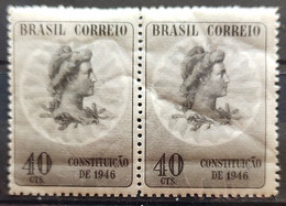 C 223 Brazil Stamp Promulgation Of The Constitution Rights Justice 1946 4 Dupla - Other & Unclassified