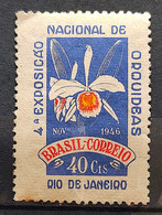 C 224 Brazil Stamp National Orchid Exhibition Flora 1946 - Sonstige & Ohne Zuordnung