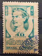 C 227 Brazil Stamp Poet Castro Alves Literature 1947 1 Circulated - Sonstige & Ohne Zuordnung