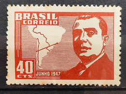 C 228 Brazil Stamp President Chile Map Diplomacy 1947 1 - Sonstige & Ohne Zuordnung