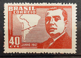 C 228 Brazil Stamp President Chile Map Diplomacy 1947 2 - Other & Unclassified