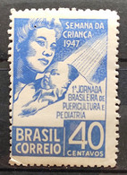 C 234 Brazil Stamp Children's Week Pediatrics Healthy 1947 3 - Otros & Sin Clasificación