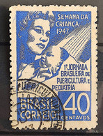 C 234 Brazil Stamp Children's Week Pediatrics Healthy 1947 Circulated 5 - Autres & Non Classés