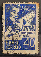 C 234 Brazil Stamp Children's Week Pediatrics Healthy 1947 Circulated 6 - Other & Unclassified