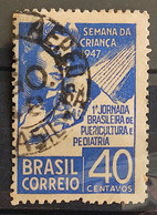 C 234 Brazil Stamp Children's Week Pediatrics Healthy 1947 Circulated 7 - Other & Unclassified