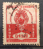 C 236 Brazil Stamp Belo Horizonte Coat Of Arms 1947 5 Circulated - Autres & Non Classés