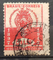 C 236 Brazil Stamp Belo Horizonte Coat Of Arms 1947 6 Circulated Dupla - Other & Unclassified