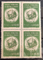 C 237 Brazil Stamp International Exhibition Of Industry And Trade Economy Map 1948 4 Block Of 4 - Other & Unclassified