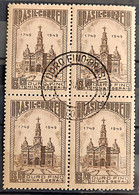 C 244 Brazil Stamp Ouro Fino 1949 Block Of 4 CPD MG 6 - Sonstige & Ohne Zuordnung