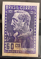 C 245 Brazil Stamp 4 Centenary Salvador Bahia Priest Manoel Da Nobrega Religion 1949 1 - Otros & Sin Clasificación