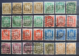 Deutsches Reich 1924, Partie Mi 355-61 Gestempelt - Used Stamps