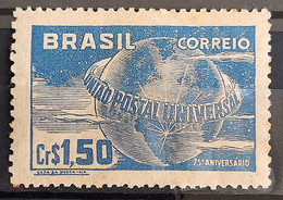 C 248 Brazil Stamp Universal Postal Union UPU Map Postal Service1949 20 - Andere & Zonder Classificatie