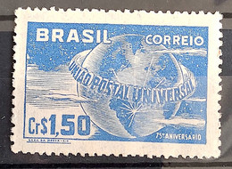 C 248 Brazil Stamp Universal Postal Union UPU Map Postal Service1949 22 - Autres & Non Classés