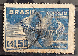 C 248 Brazil Stamp Universal Postal Union UPU Map Postal Service1949 Circulated 1 - Andere & Zonder Classificatie