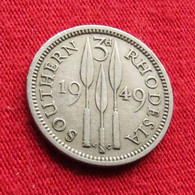 Southern Rhodesia 3 Pence 1949 KM# 20 Lt 604 *V2T Rodesia Do Sul Rhodesie - Rhodesië