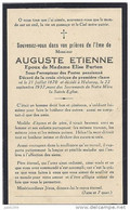 HALANZY , 1870 . 1937 . Auguste ETIENNE , époux De Mme Elise BURTON . Croix Civique 1ère Classe . - Aubange