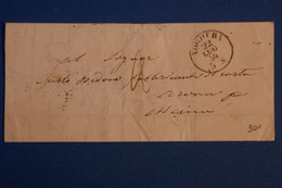 P29 ITALIE BELLE LETTRE 1854 LOGHERA POUR ?+ TEMOIGNAGE + AFFRANCHISSEMENT INTERESSANT - Unclassified